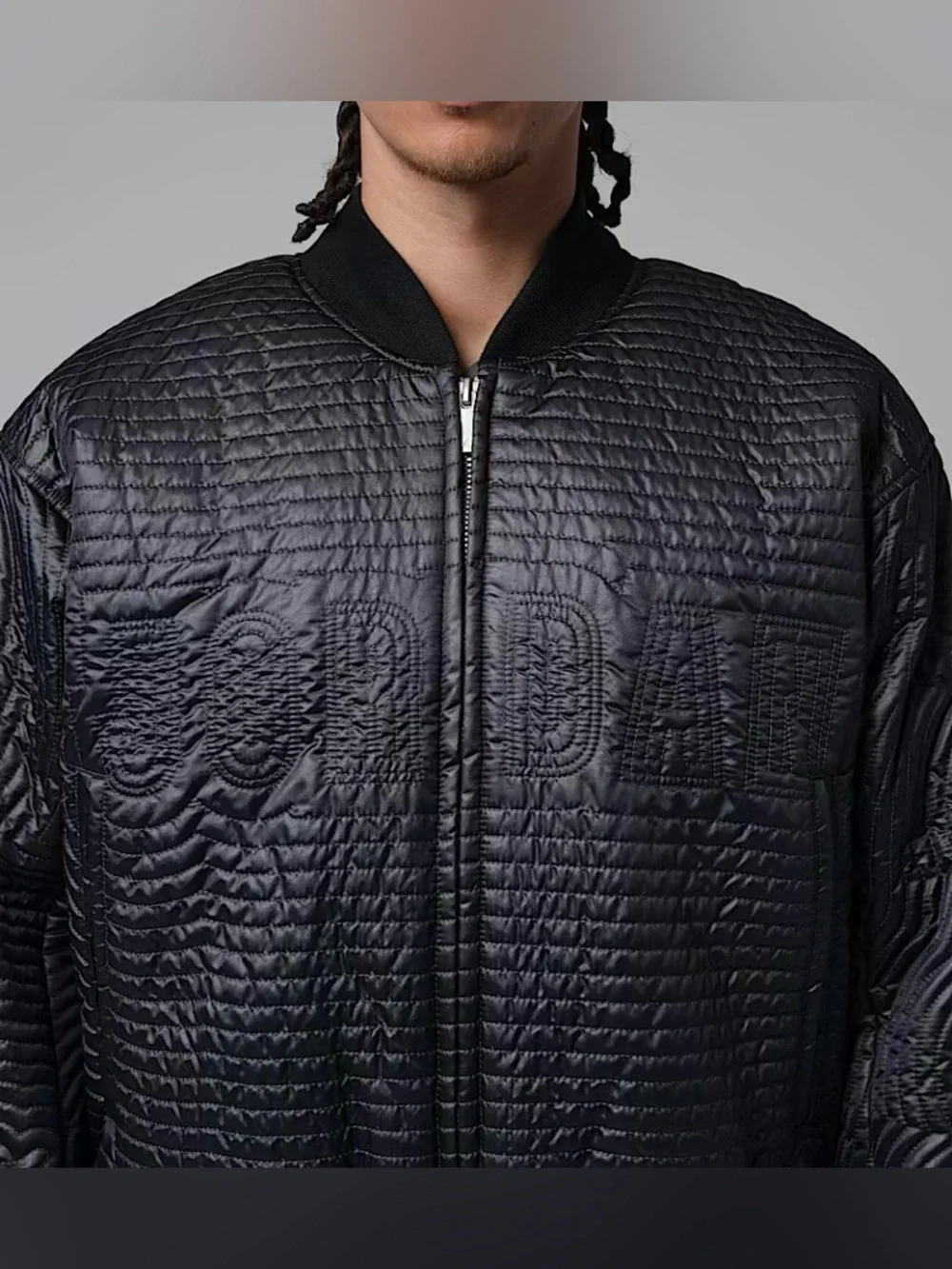 NIKE AIR JORDAN Full Zip Quilted Down Bomber Jacket Mens Large $300 II5314-010